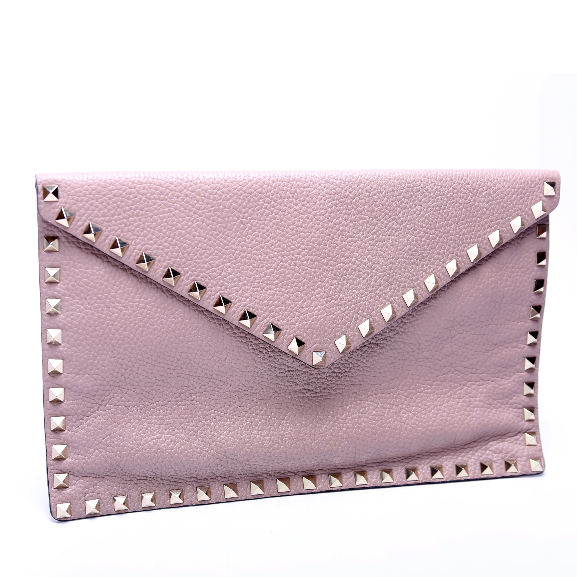Rockstud Envelope Clutch Taupe