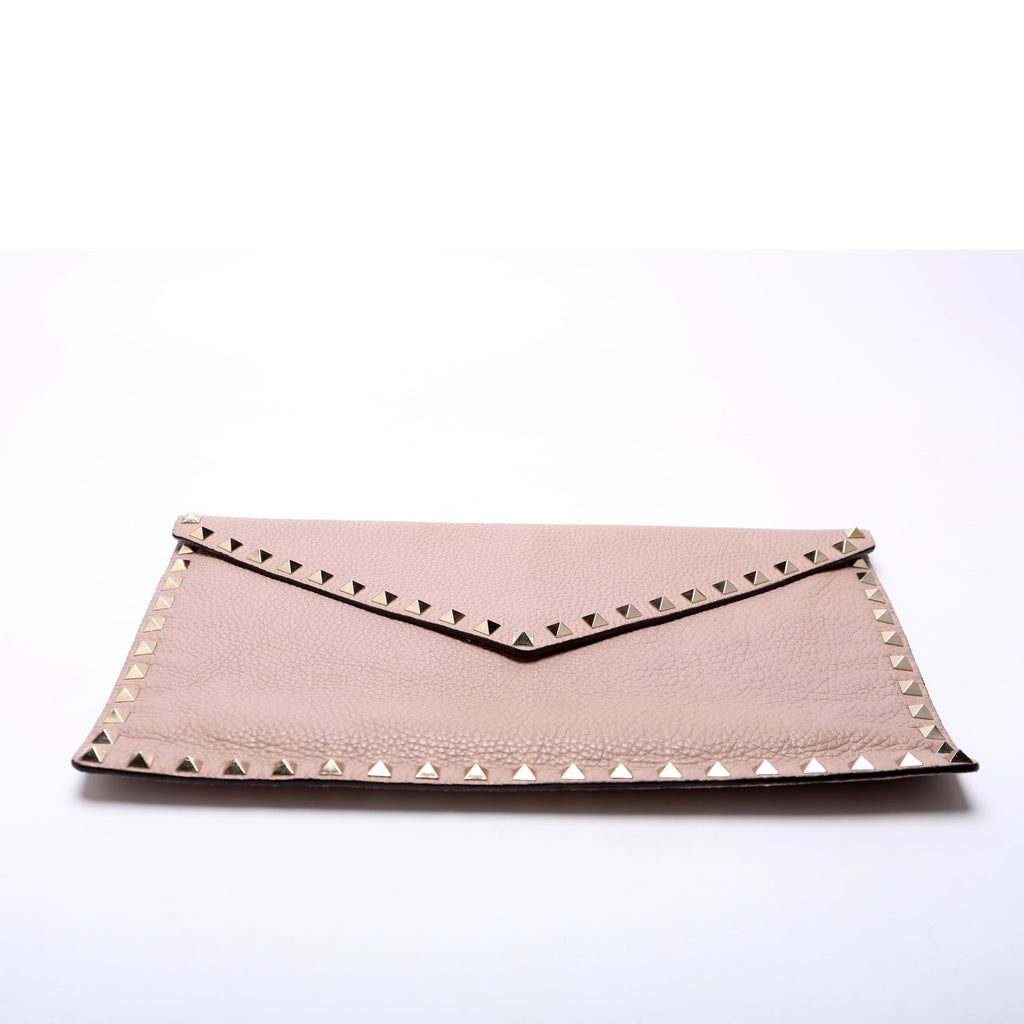 Rockstud Envelope Clutch Taupe