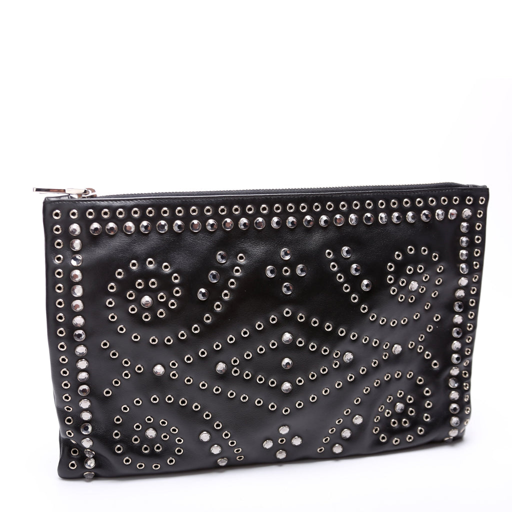 BP826H Studded Clutch Grace Lux Black