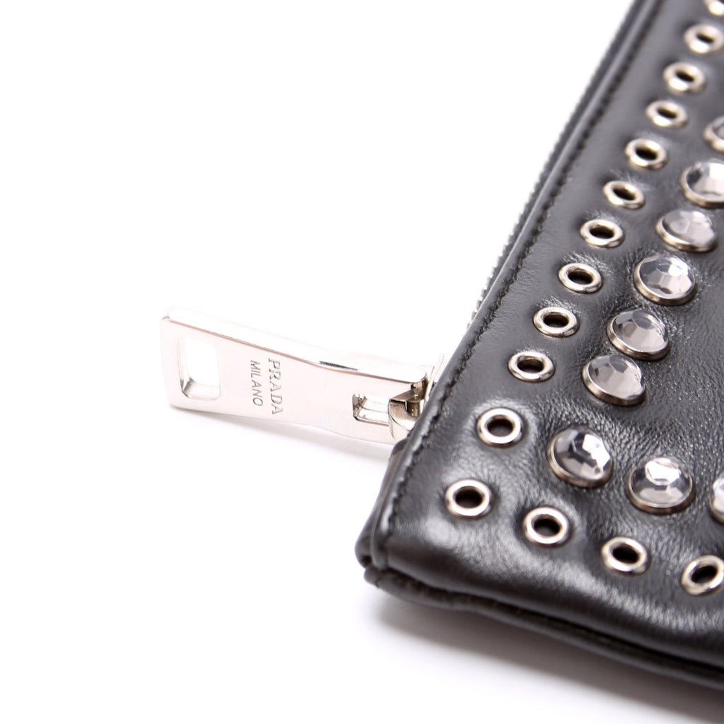 BP826H Studded Clutch Grace Lux Black