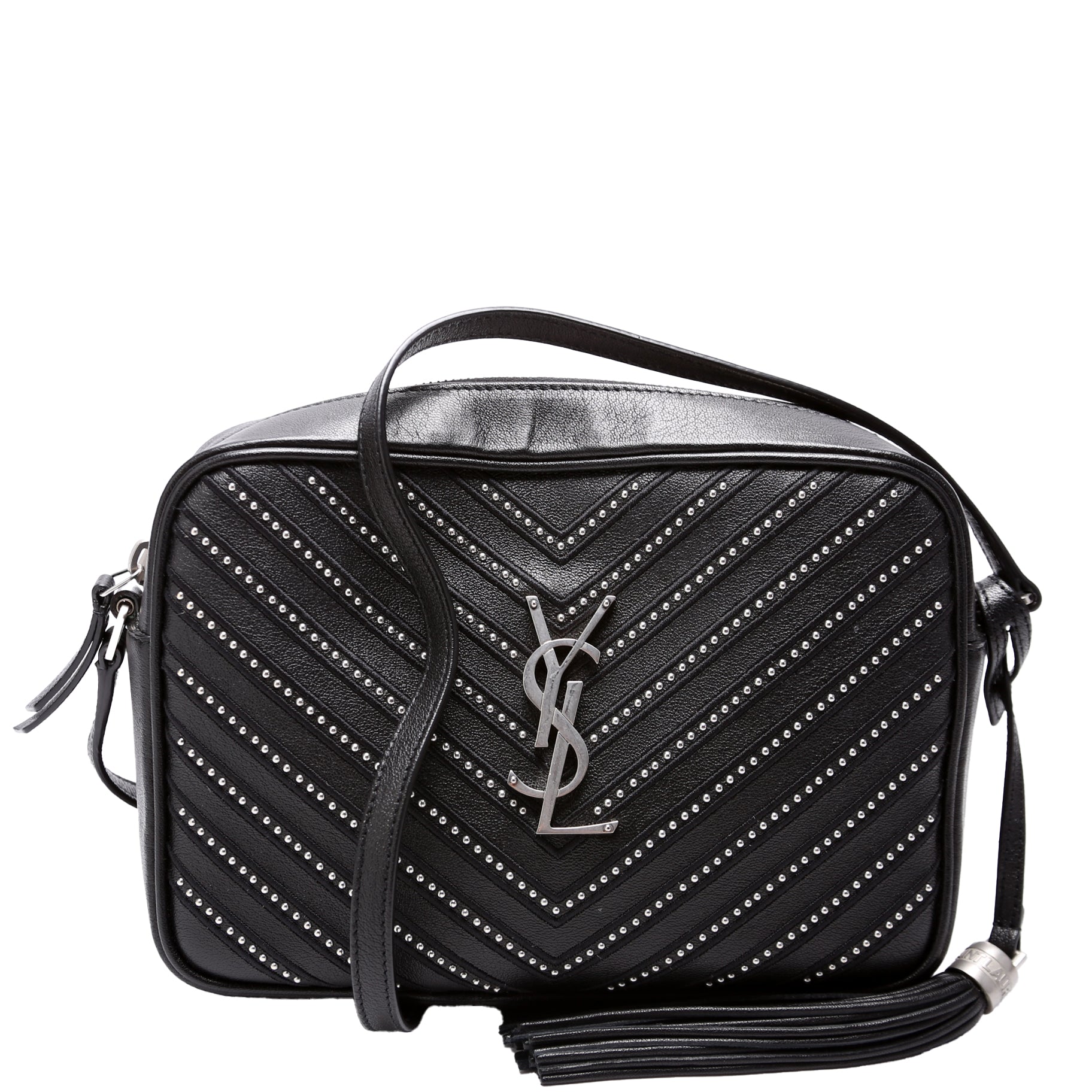 Lou Camera Bag Studded Calfskin 612544 Black