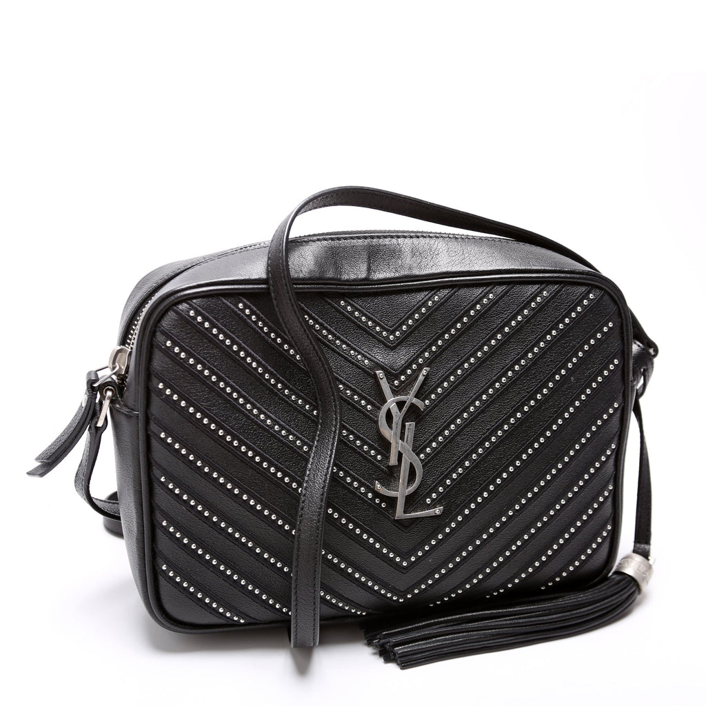 Lou Camera Bag Studded Calfskin 612544 Black