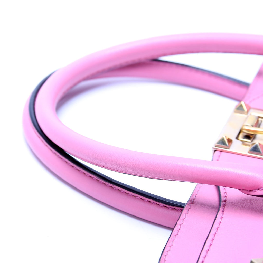 Rockstud Double Handle Tote Small Pink