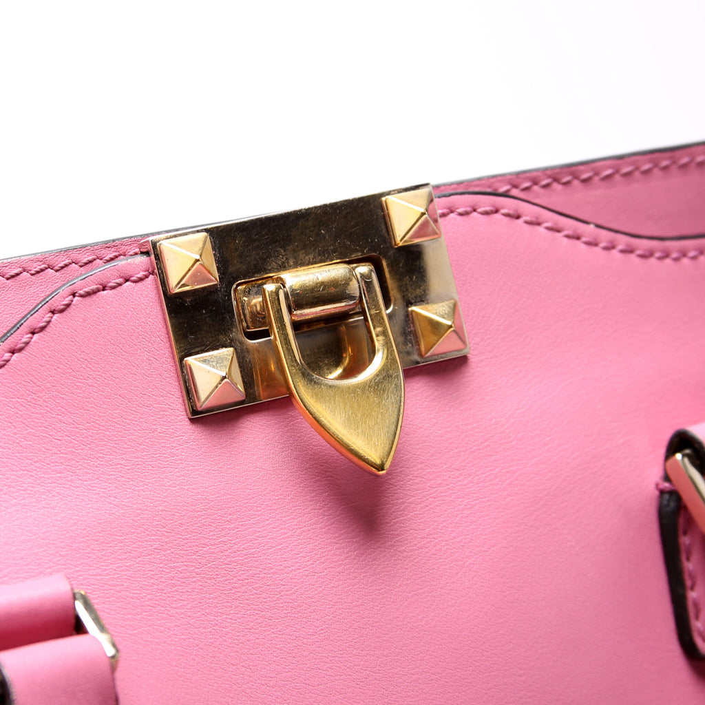 Rockstud Double Handle Tote Small Pink