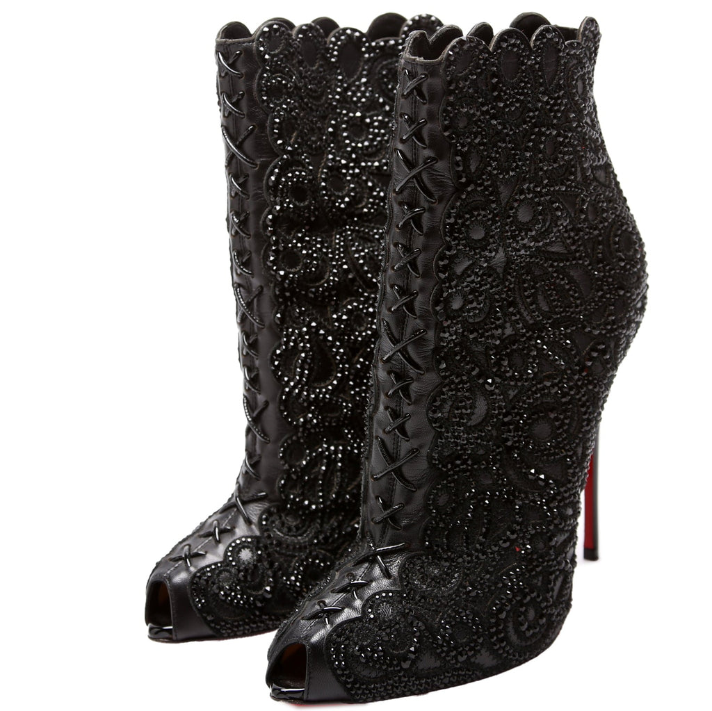 Rihanini Strass Booties Size 36.5 Black