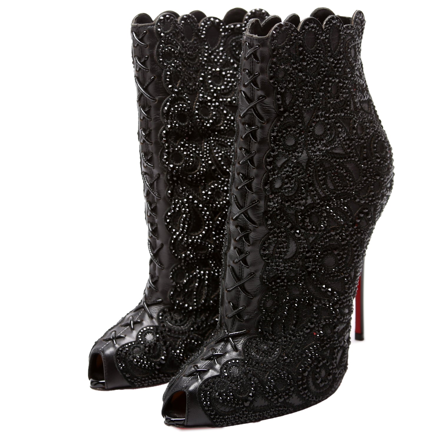 Rihanini Strass Booties Size 36.5 Black