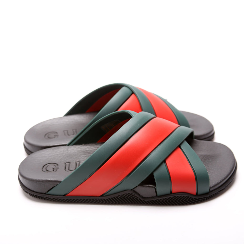 Criss Cross Rubber Slides Size 38