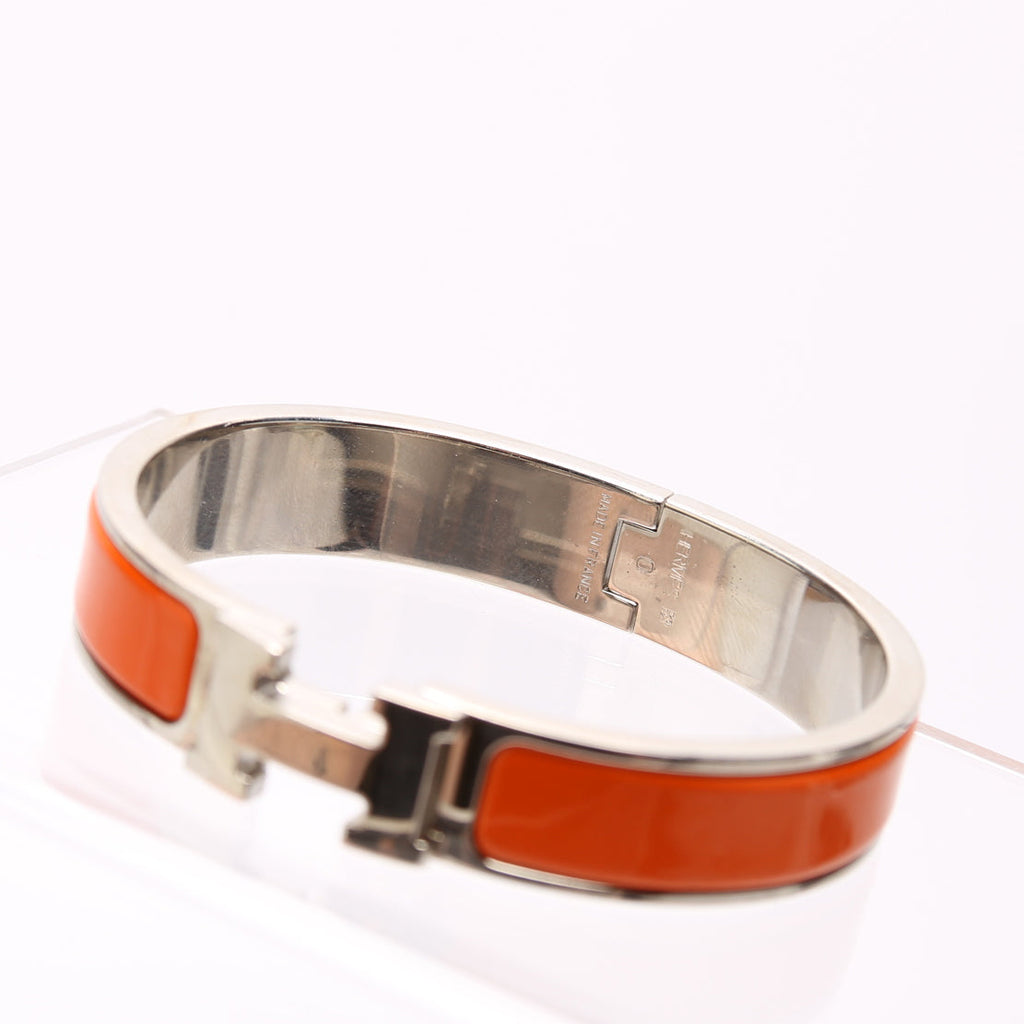 Hermes Clic Clac Narrow PM Orange/Silver