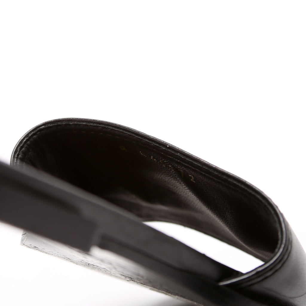 CC Leather Sandals Size 38 Black