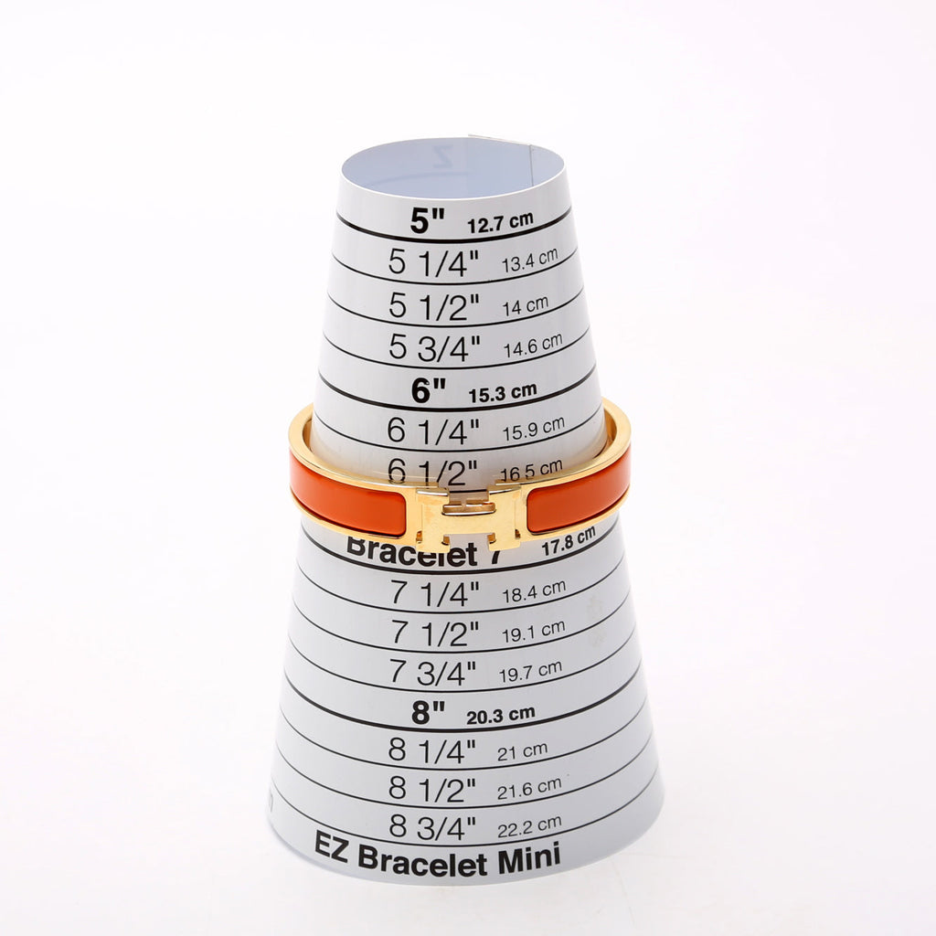 Hermes Clic Clac Narrow GM Bracelet Orange