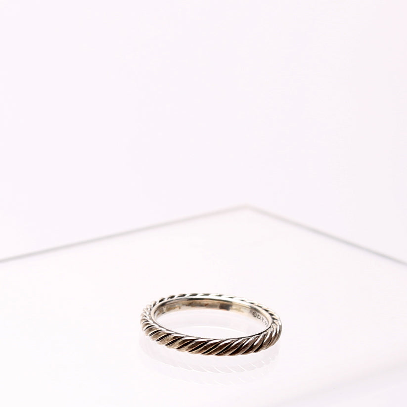 Cable Collectibles Stack Ring Size 6 Silver