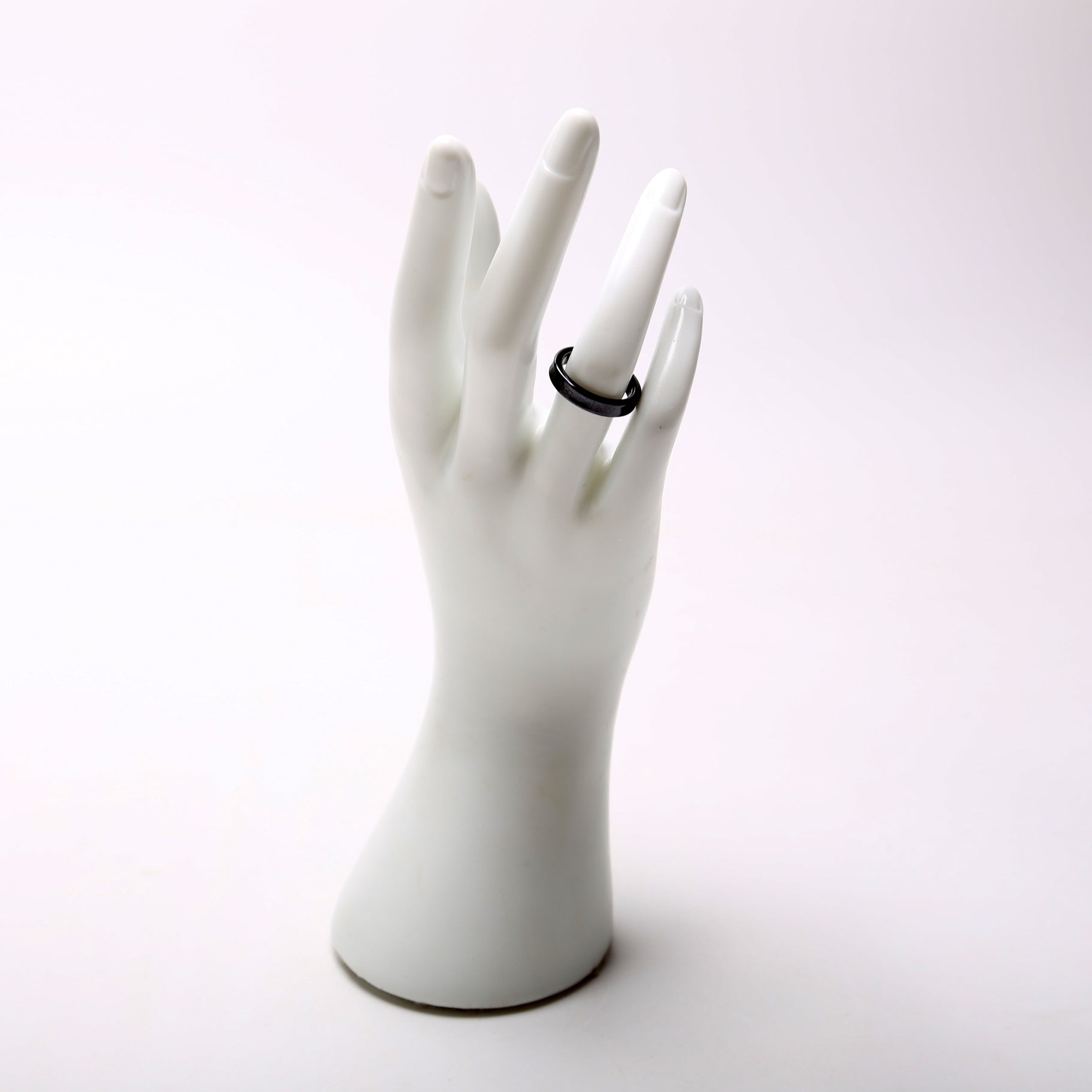 1837 Narrow Titanium Ring Size 6 Black