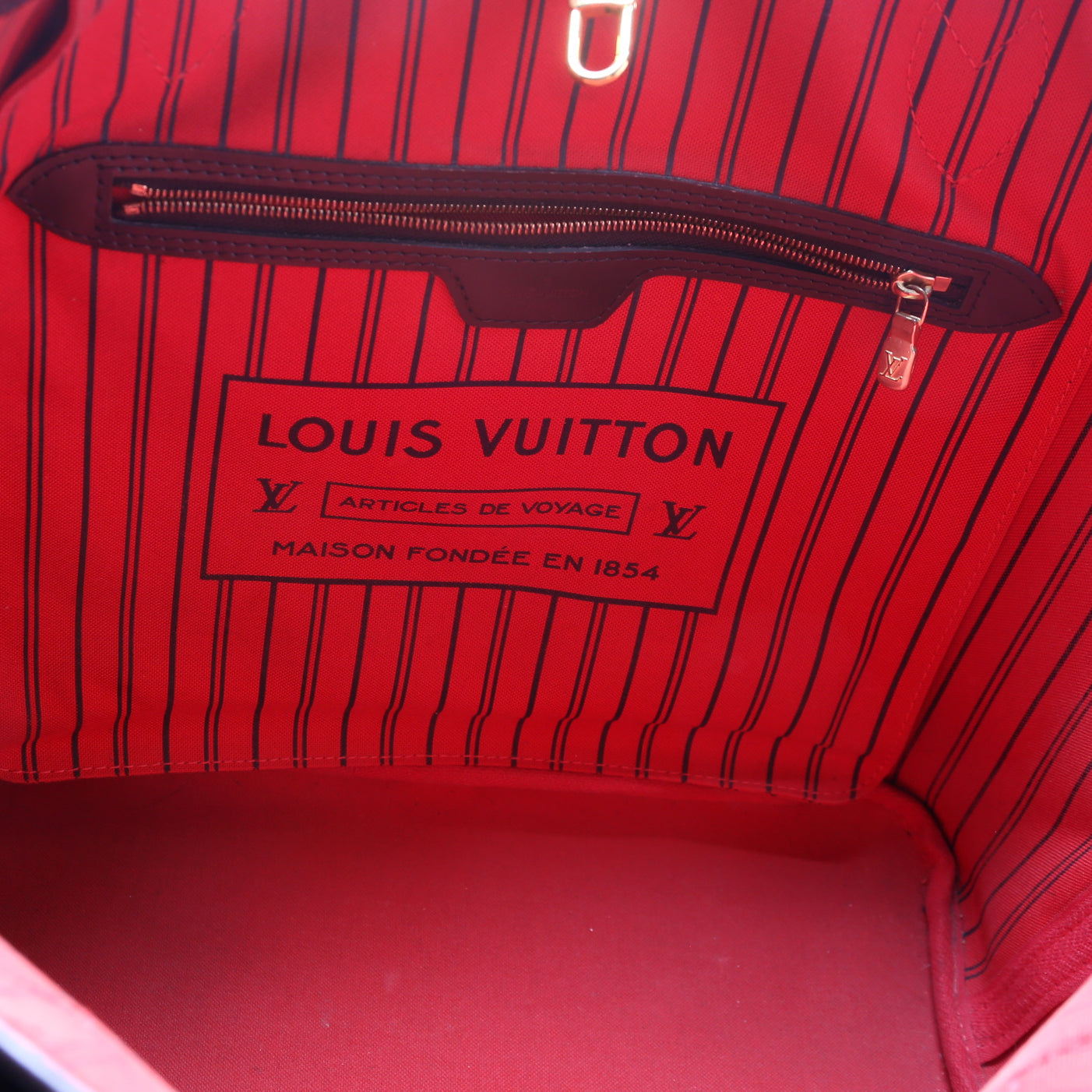 Neverfull MM Damier Ebene Red
