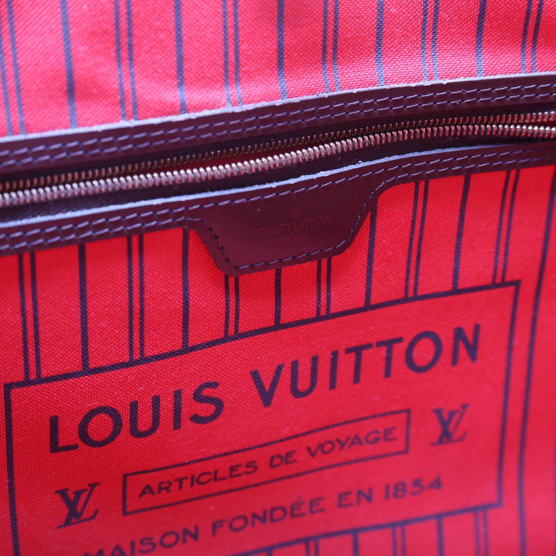 Neverfull MM Damier Ebene Red