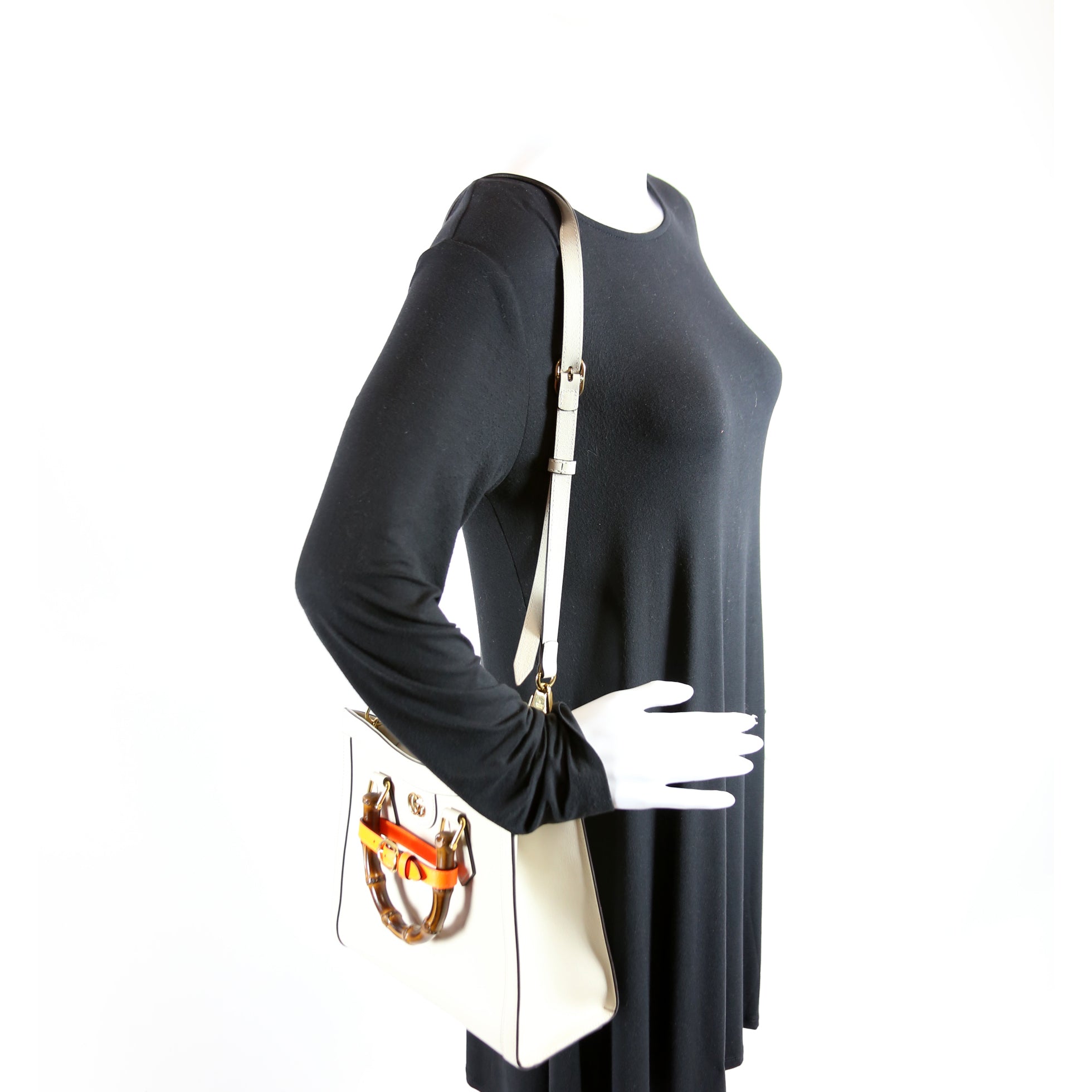 660195 Jumbo GG Canvas Diana Small Tote