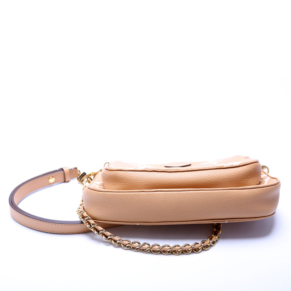 Multi Pochette Bicolor Empreinte Tan