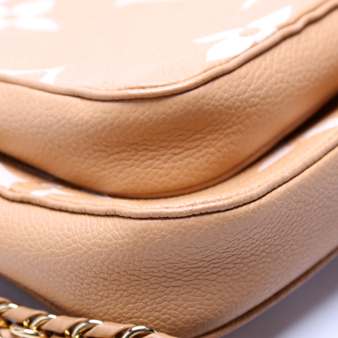 Multi Pochette Bicolor Empreinte Tan