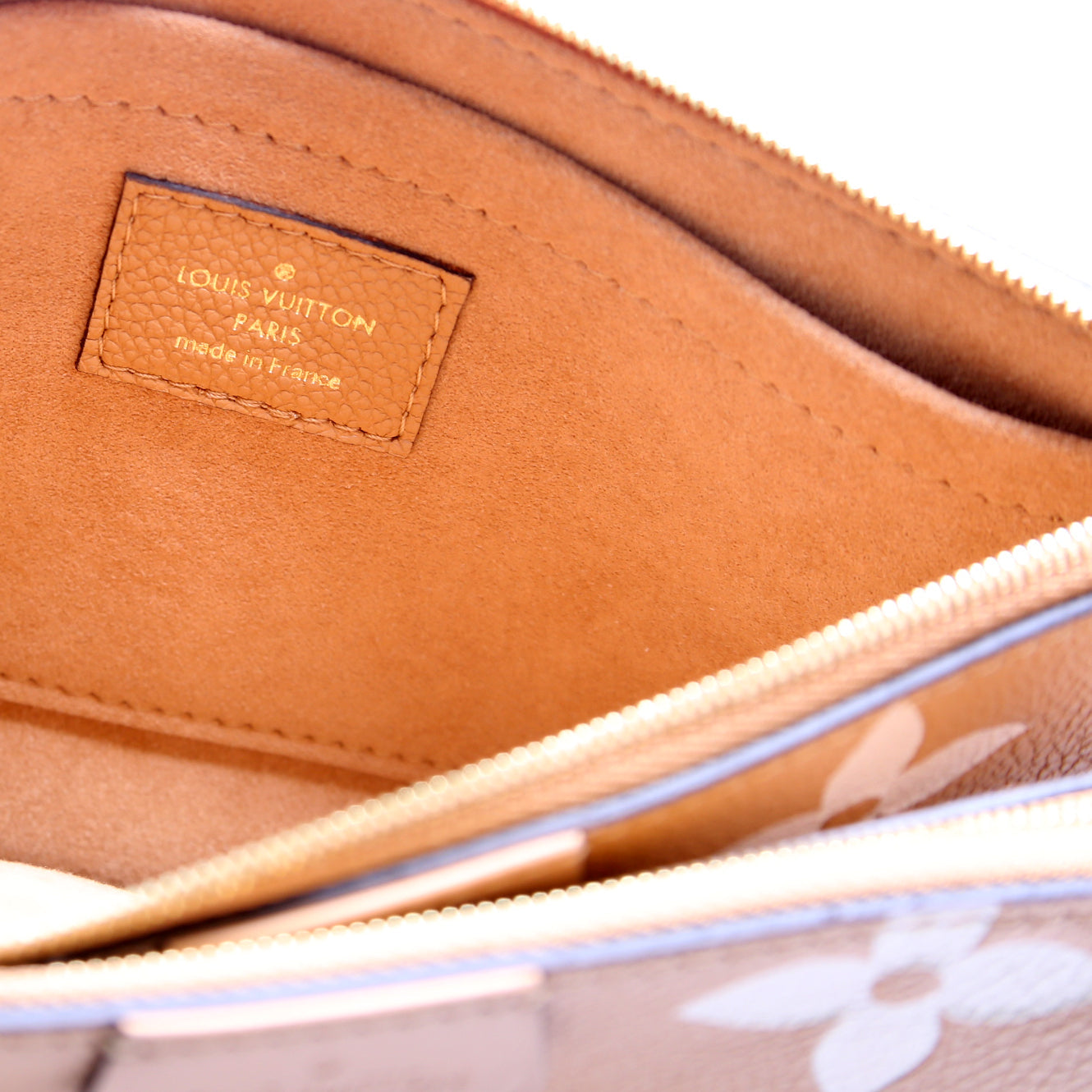 Multi Pochette Bicolor Empreinte Tan