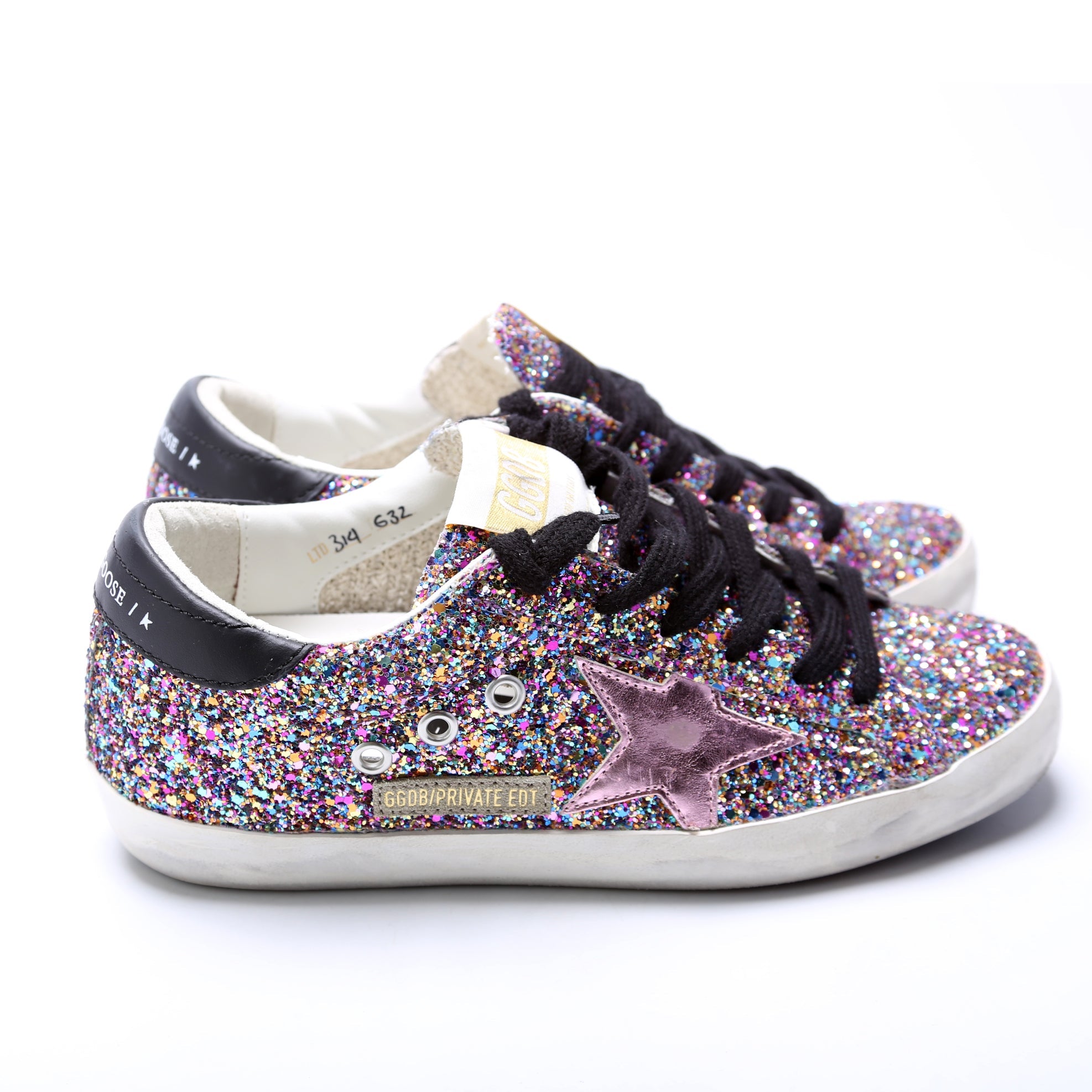 Superstar Classic Sneakers Size 37 Glitter