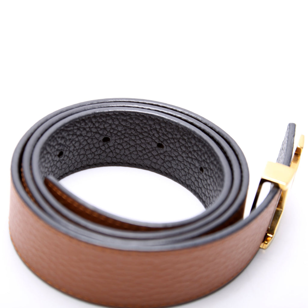 LV Initiales 30MM Taurillon Reversible Belt Size 80/32 Brown