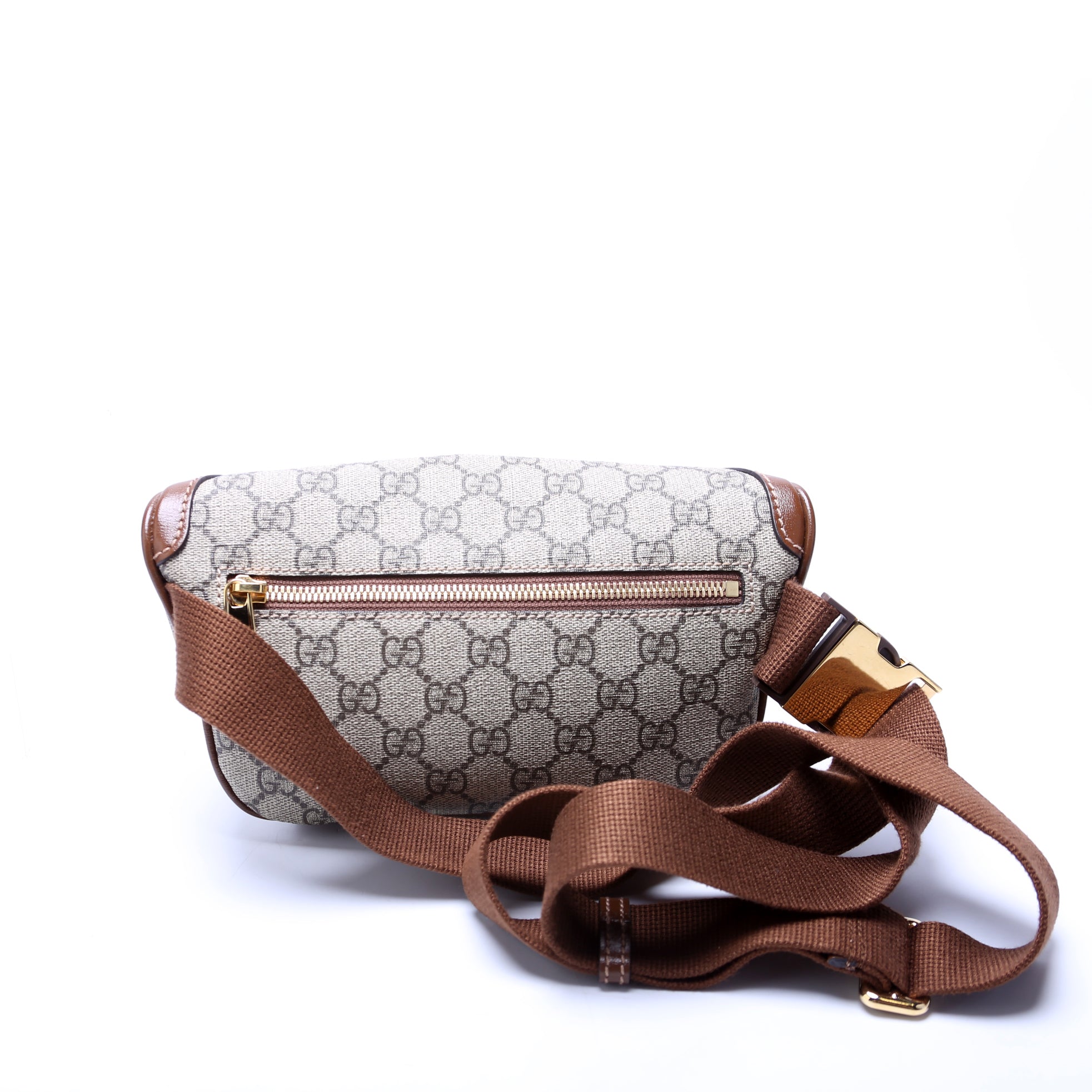 682933 GG Supreme Interlocking GG Belt Bag Brown