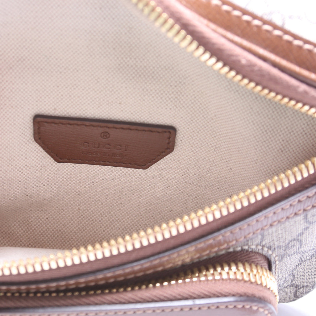 682933 GG Supreme Interlocking GG Belt Bag Brown