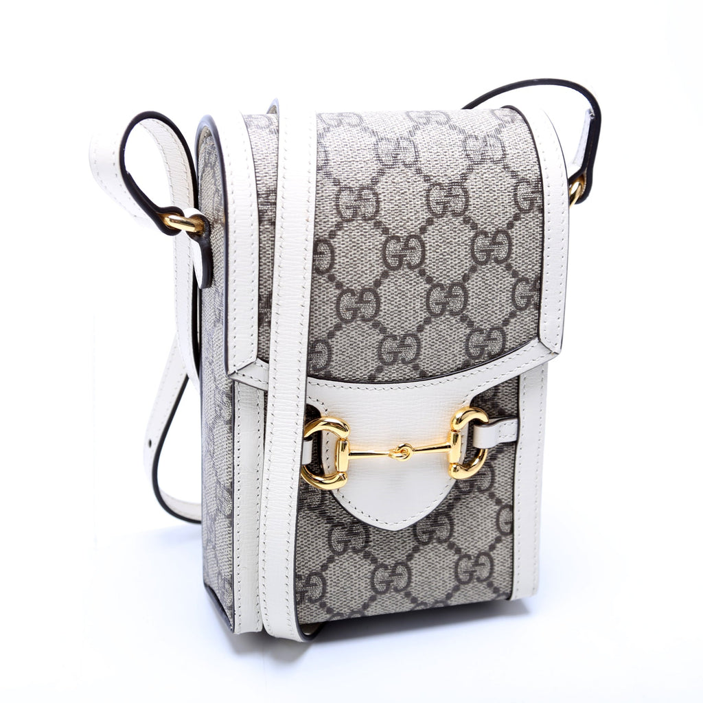 625615 Horsebot 1955 GG Supreme Mini Bag White