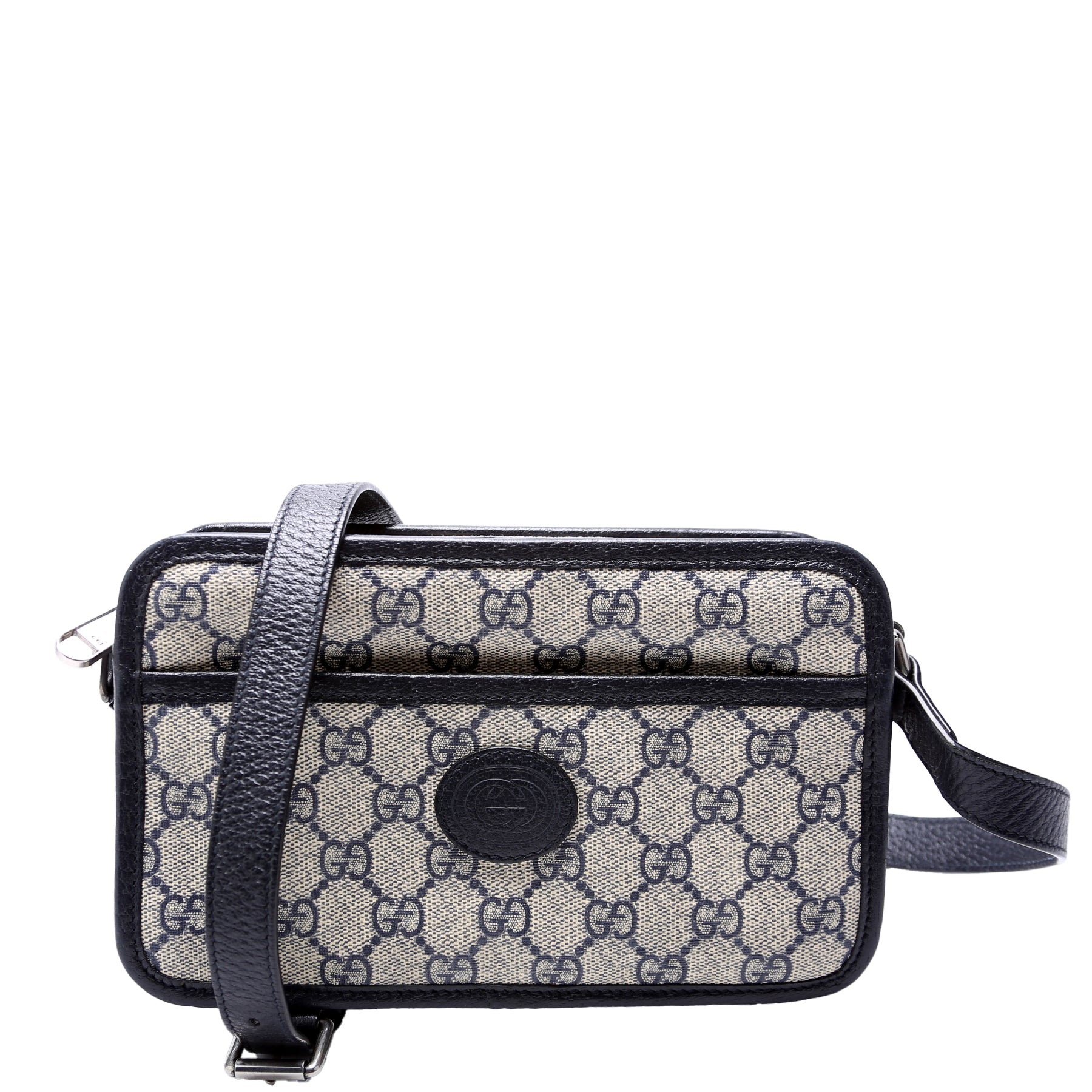 658572 GG Supreme Interlocking Mini Bag Blue