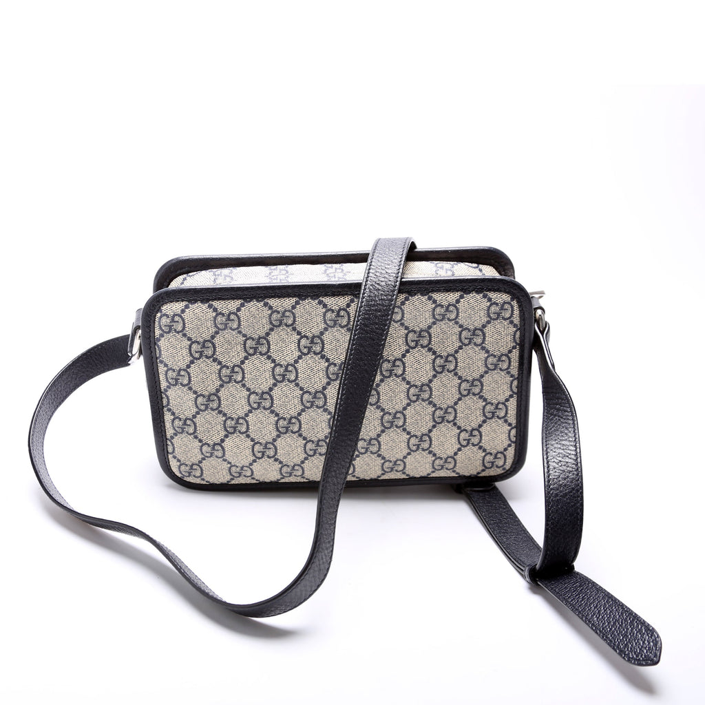 658572 GG Supreme Interlocking Mini Bag Blue