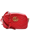Gucci 447632 Marmont Small Leather Camera Red