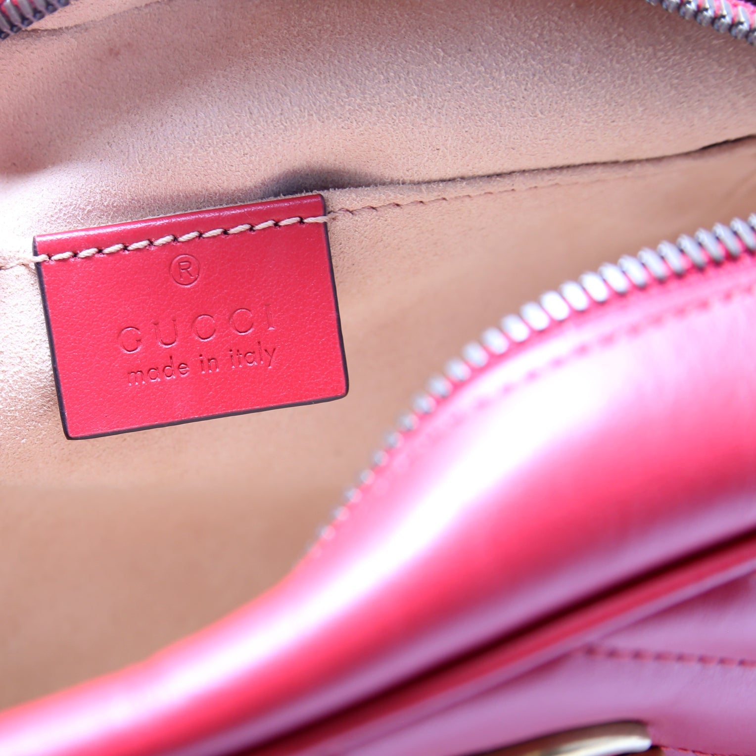 Gucci 447632 Marmont Small Leather Camera Red