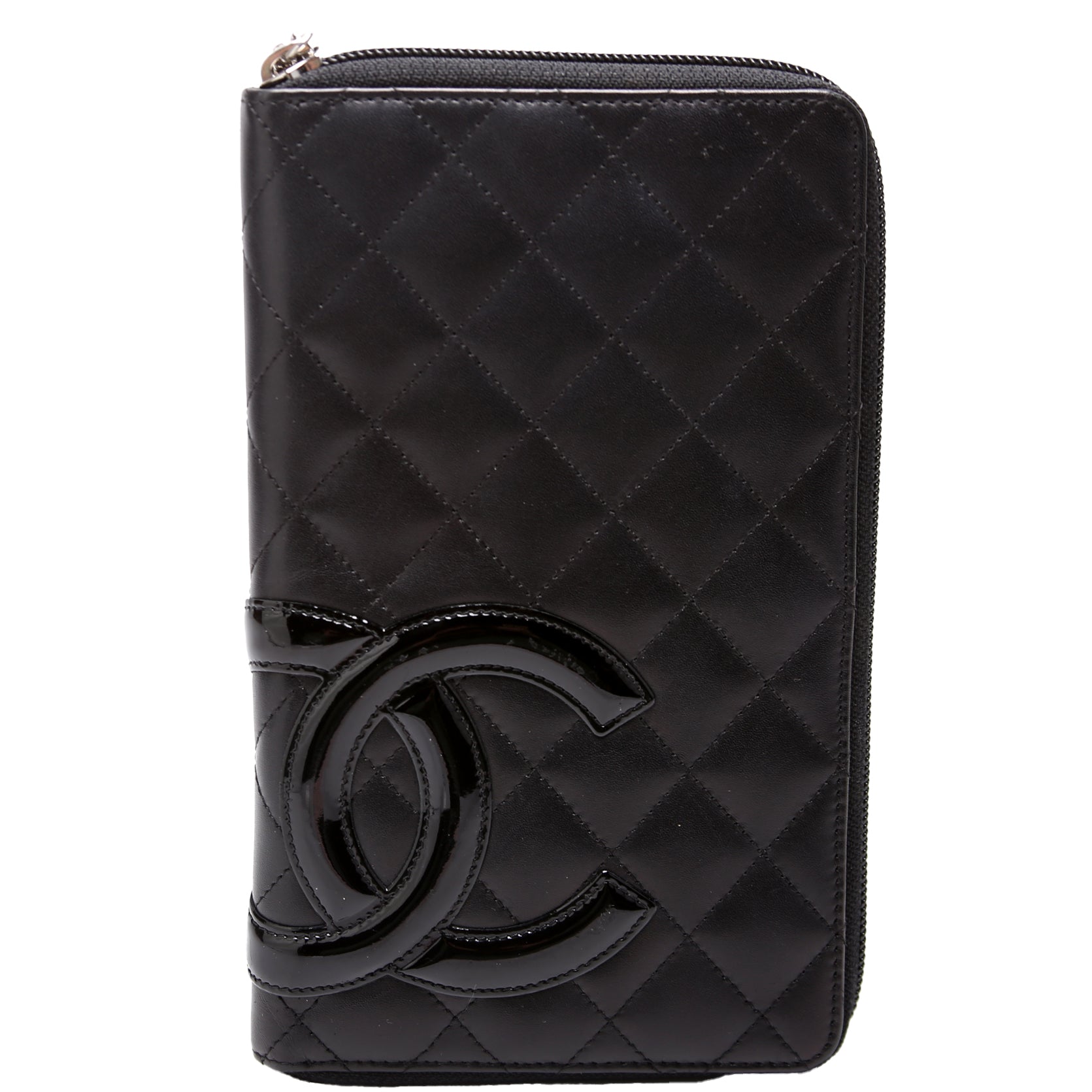 Cambon Ligne Zip Around Organizer Wallet Black