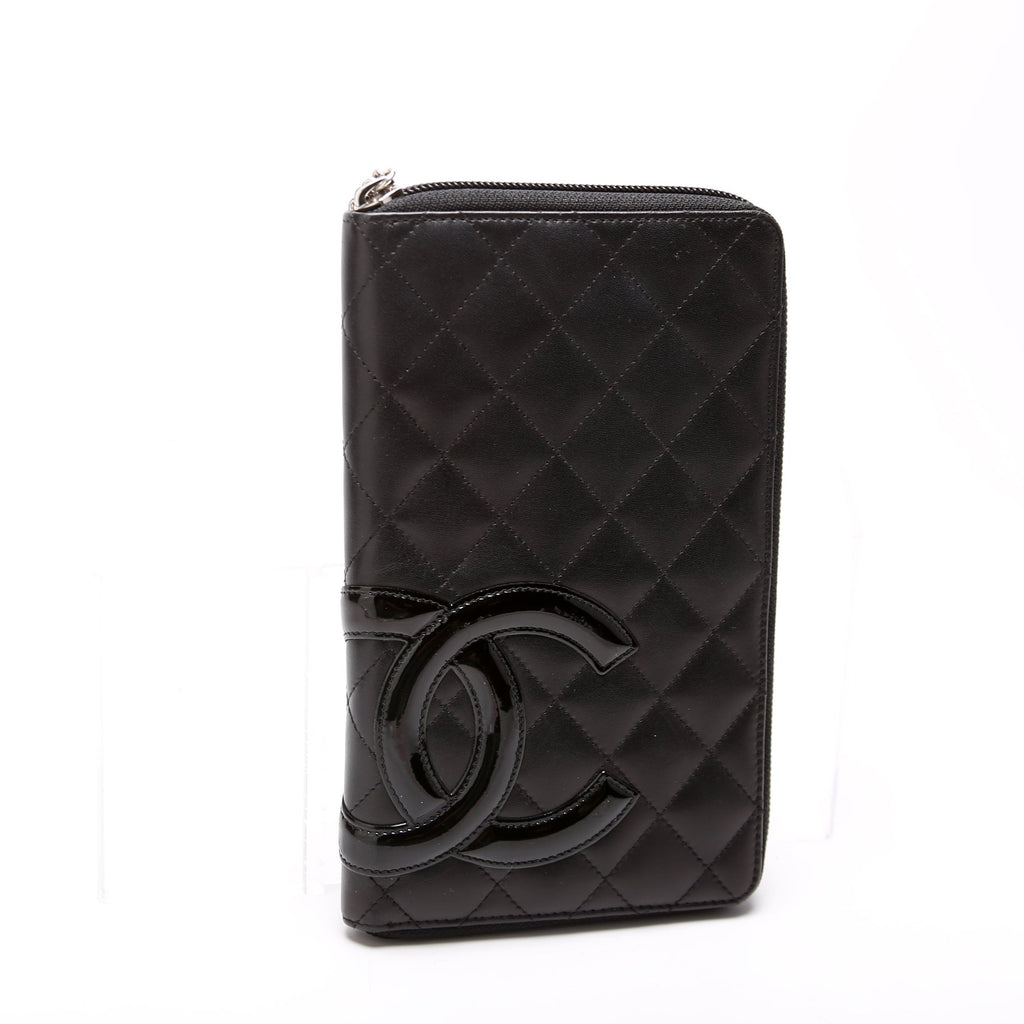 Cambon Ligne Zip Around Organizer Wallet Black