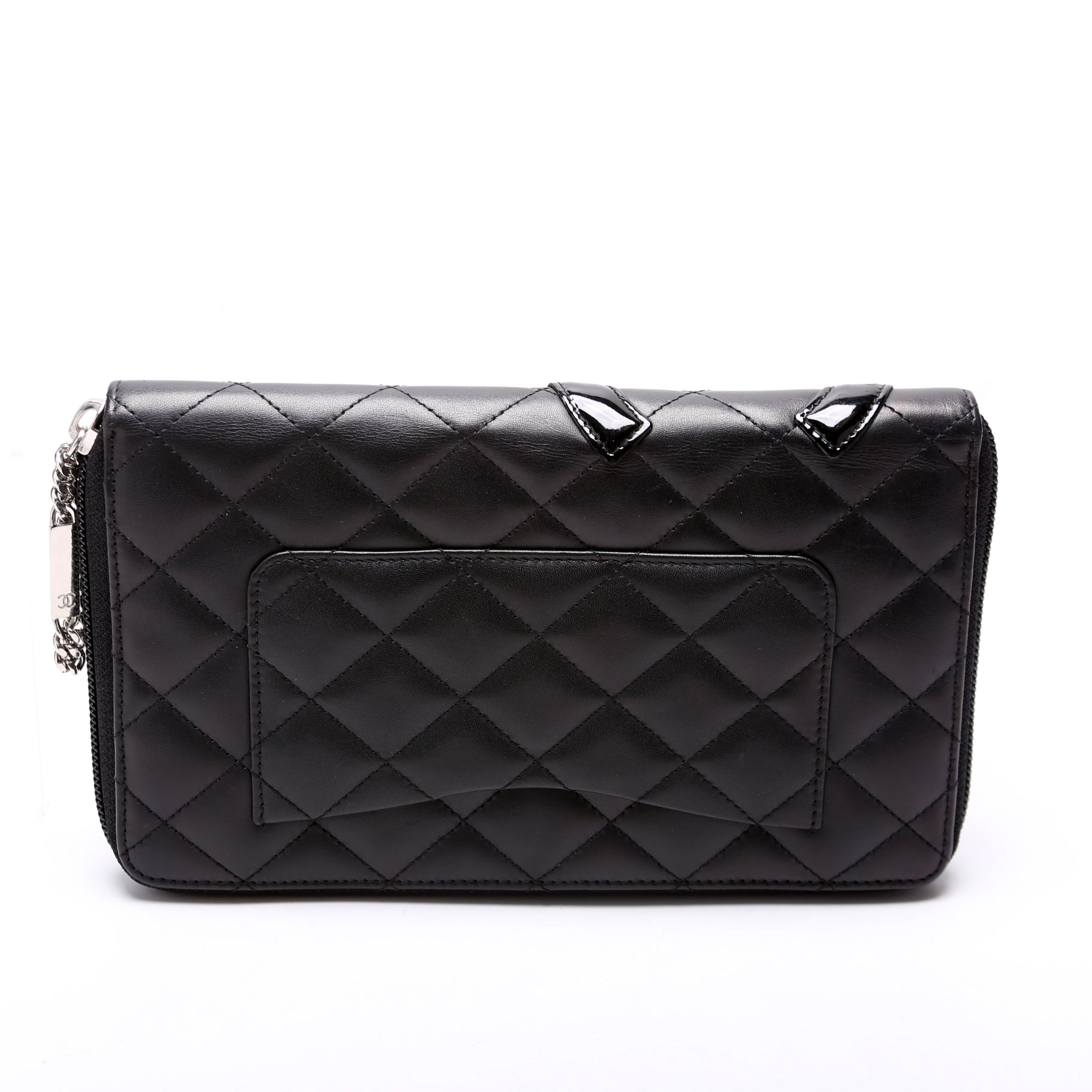 Cambon Ligne Zip Around Organizer Wallet Black