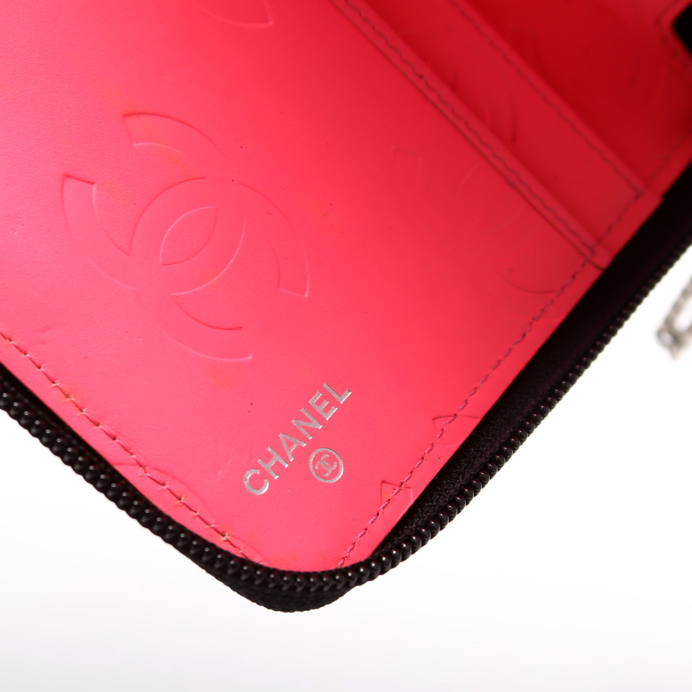 Cambon Ligne Zip Around Organizer Wallet Black