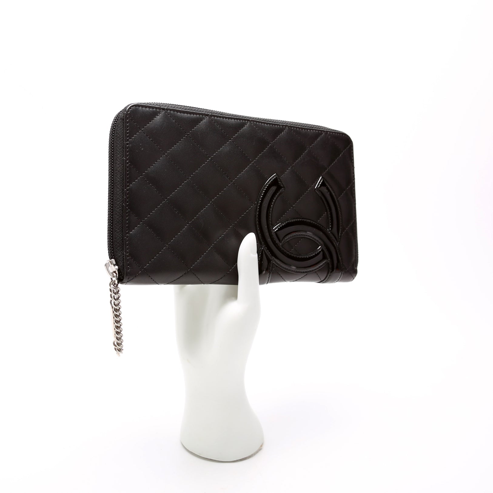 Cambon Ligne Zip Around Organizer Wallet Black