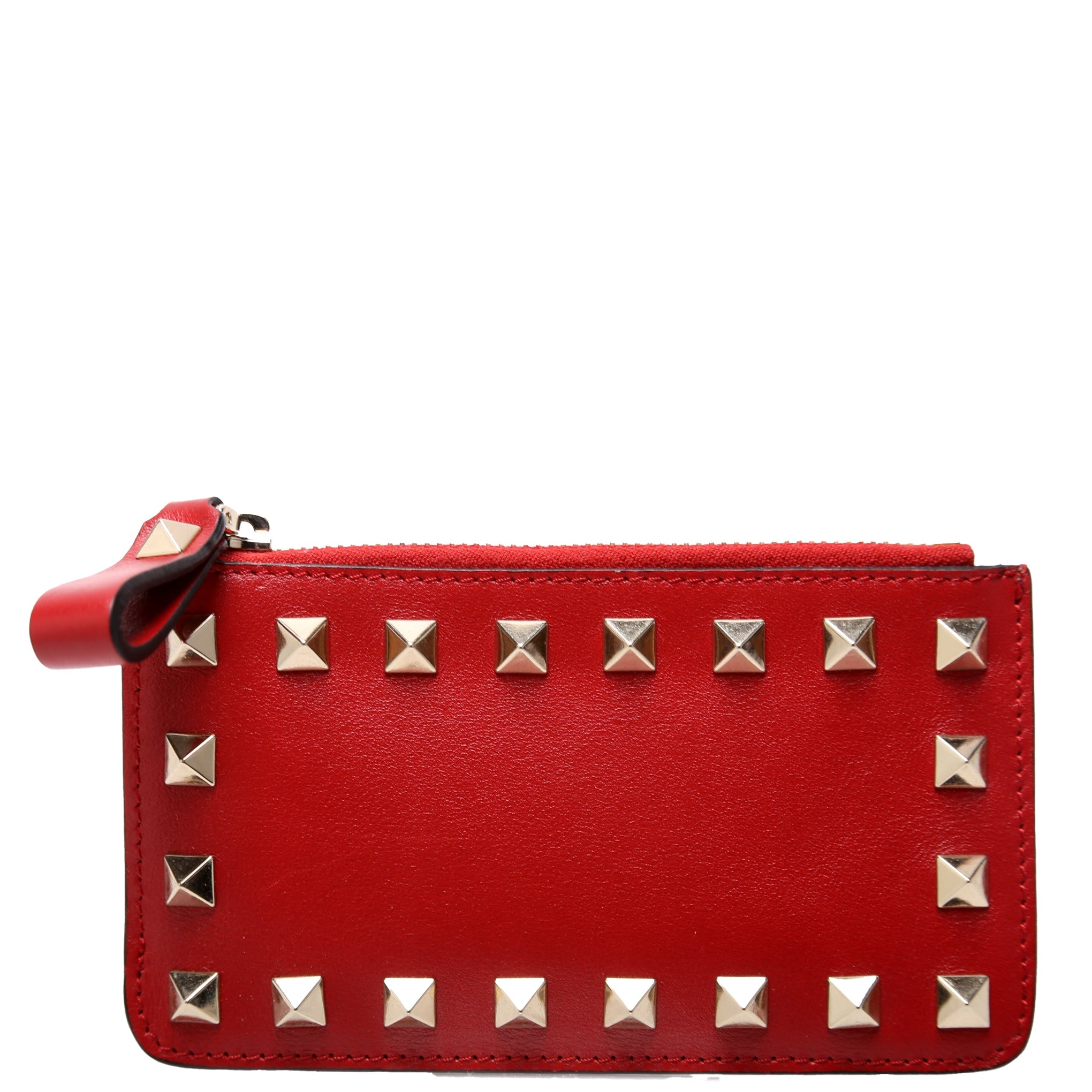 Rockstud Key Coin Card Case Red