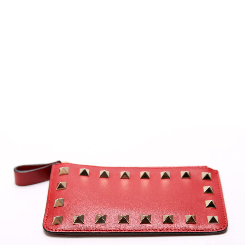 Rockstud Key Coin Card Case Red