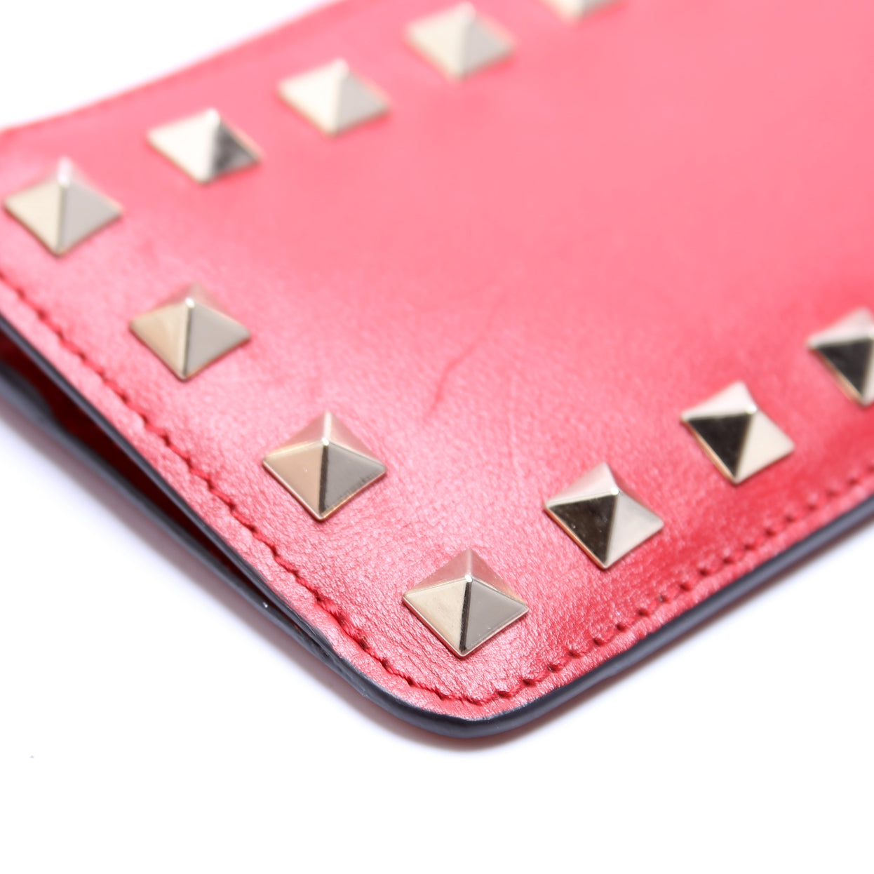 Rockstud Key Coin Card Case Red
