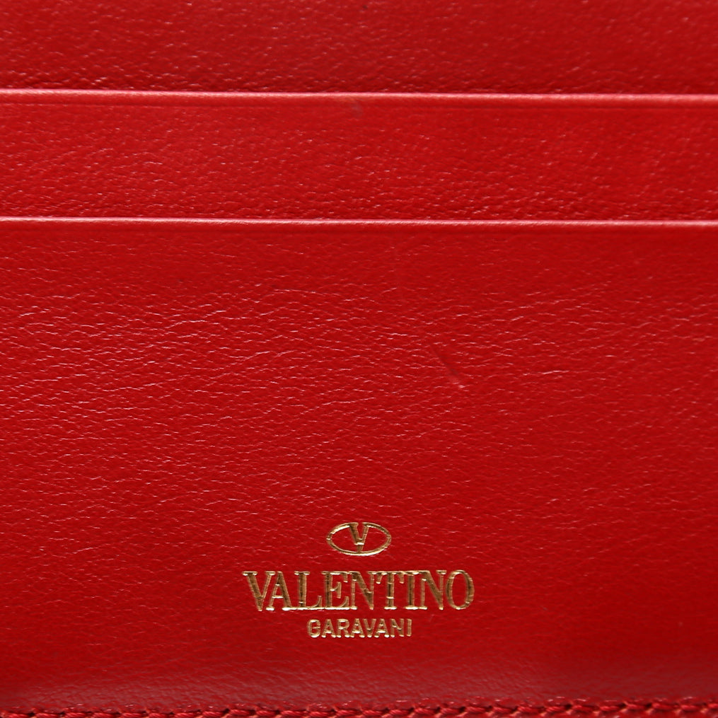 Rockstud Key Coin Card Case Red