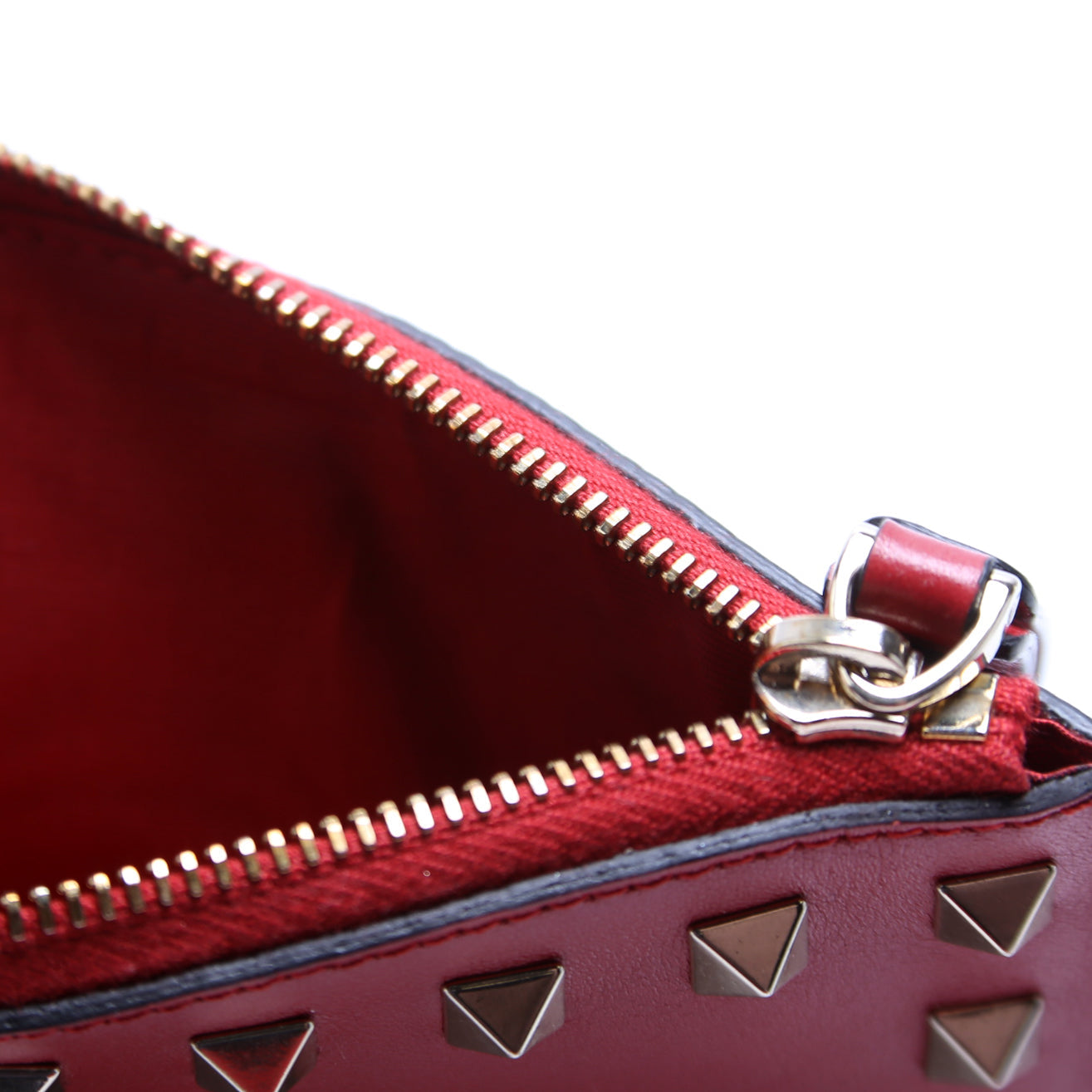 Rockstud Key Coin Card Case Red