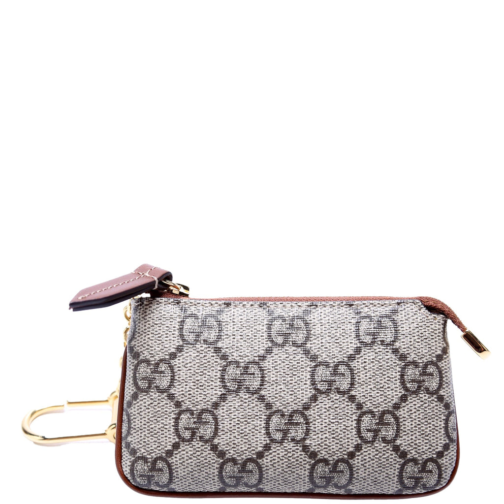 447964 GG Supreme Key Pouch Brown
