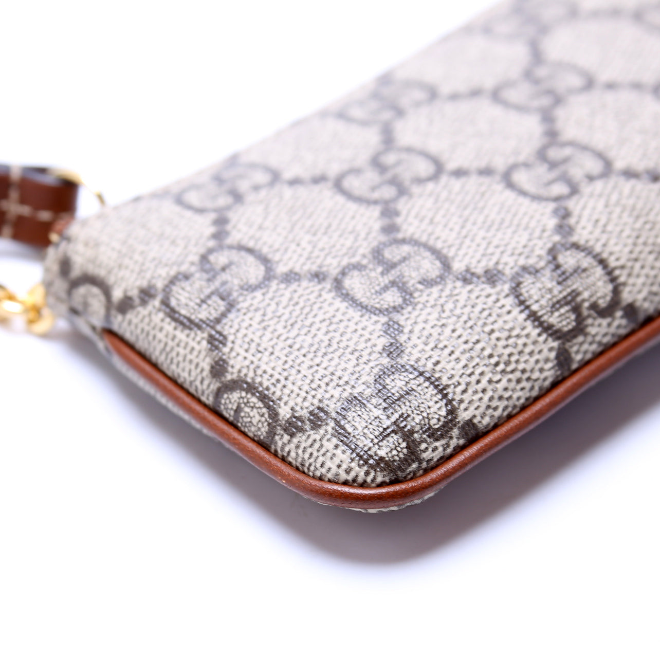 447964 GG Supreme Key Pouch Brown