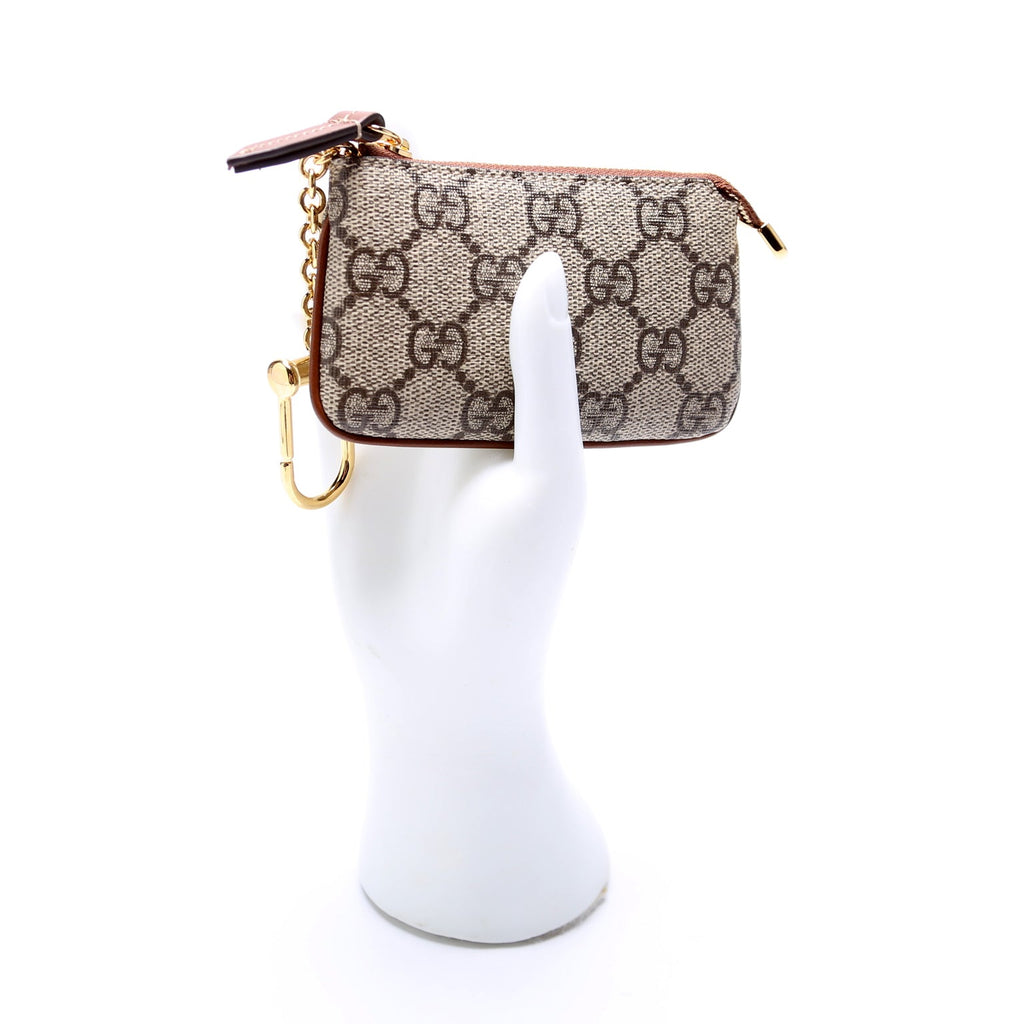 447964 GG Supreme Key Pouch Brown
