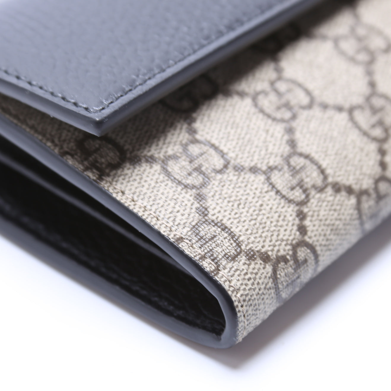 546585 GG Marmont Chain Wallet Black