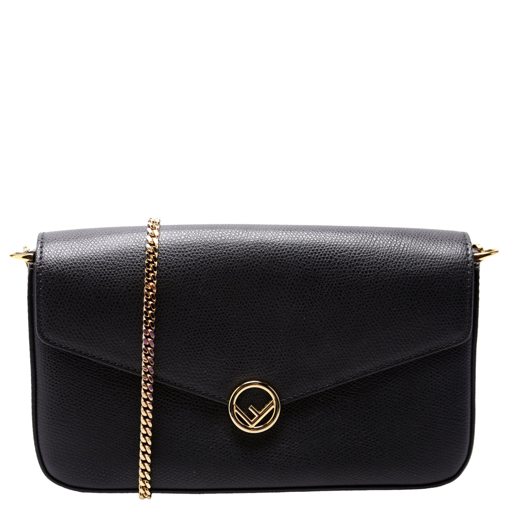 Fendi 8BS032A Wallet on Chain with Pouches Black