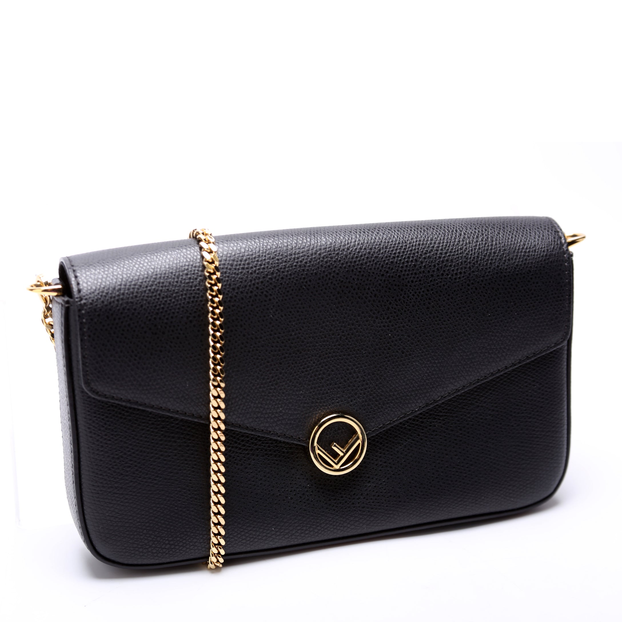 Fendi 8BS032A Wallet on Chain with Pouches Black