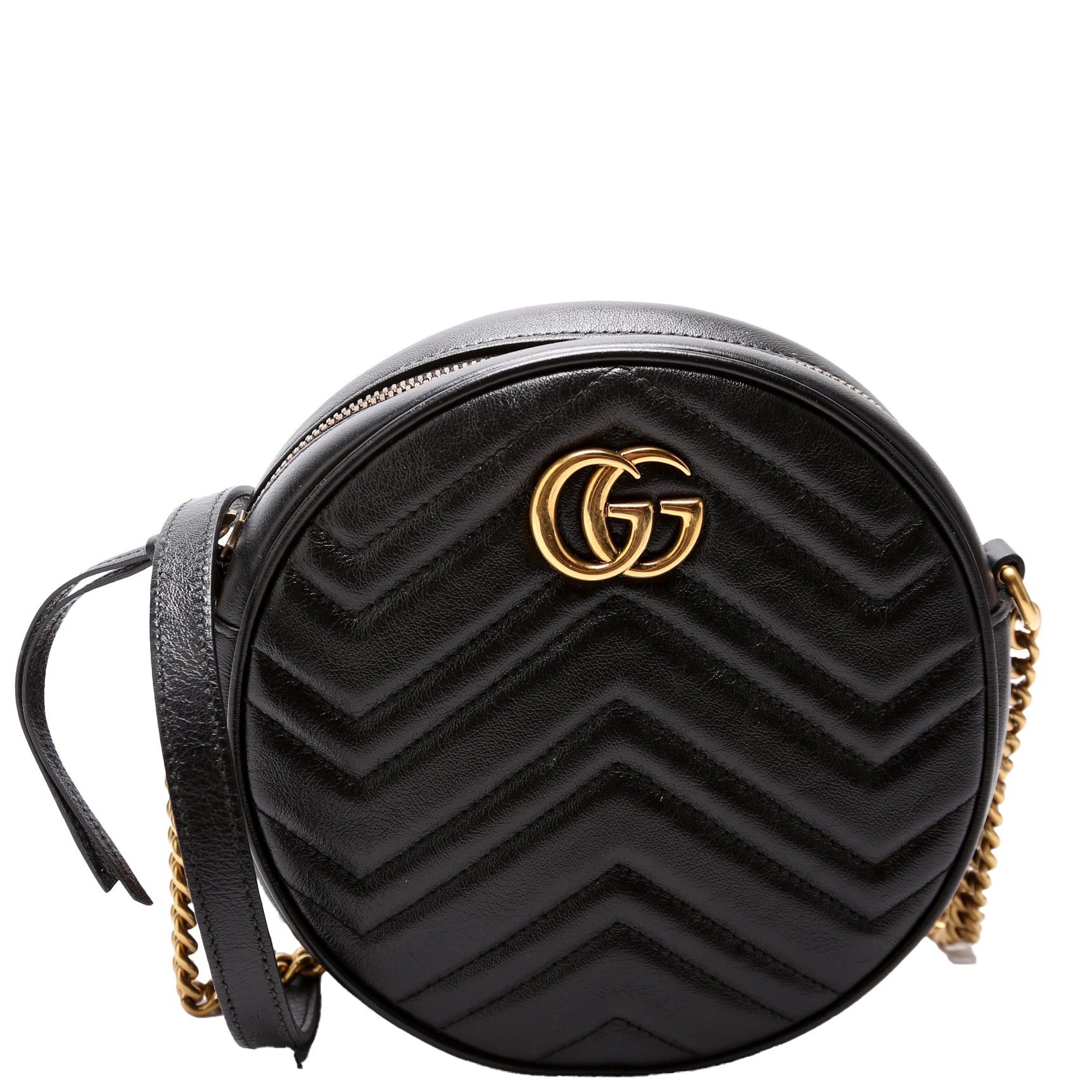 Gucci 550154 Marmont Mini Round Black