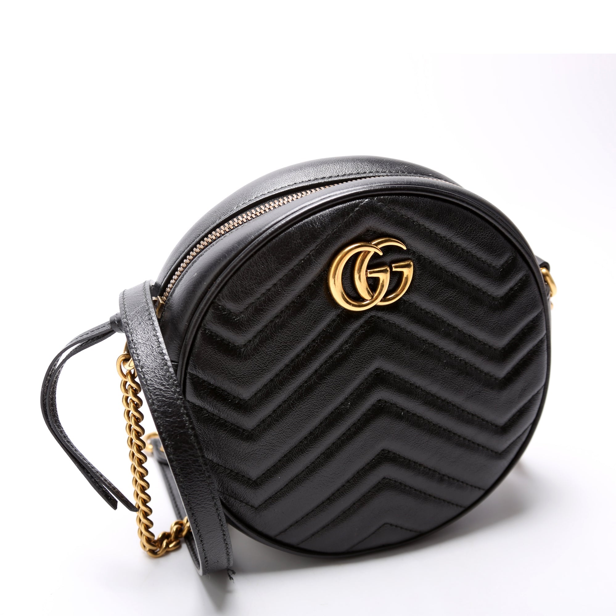Gucci 550154 Marmont Mini Round Black