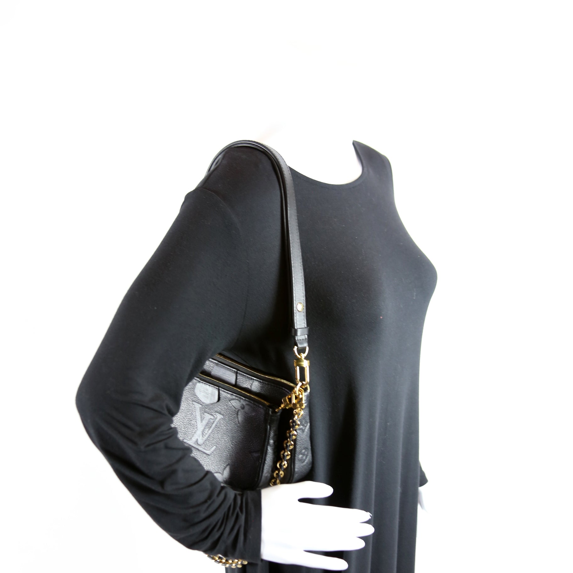 Multi Pochette Empreinte Black